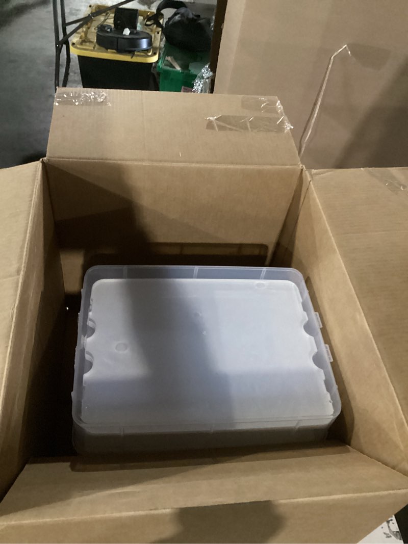 Condition photo showing Good Condition for cupcake carrier, 3-tiers cupcake containers, holds 36 cupcakes or 3 large cakes, cupcake holder, cupcake box with lid and handle (white, basic) white basic