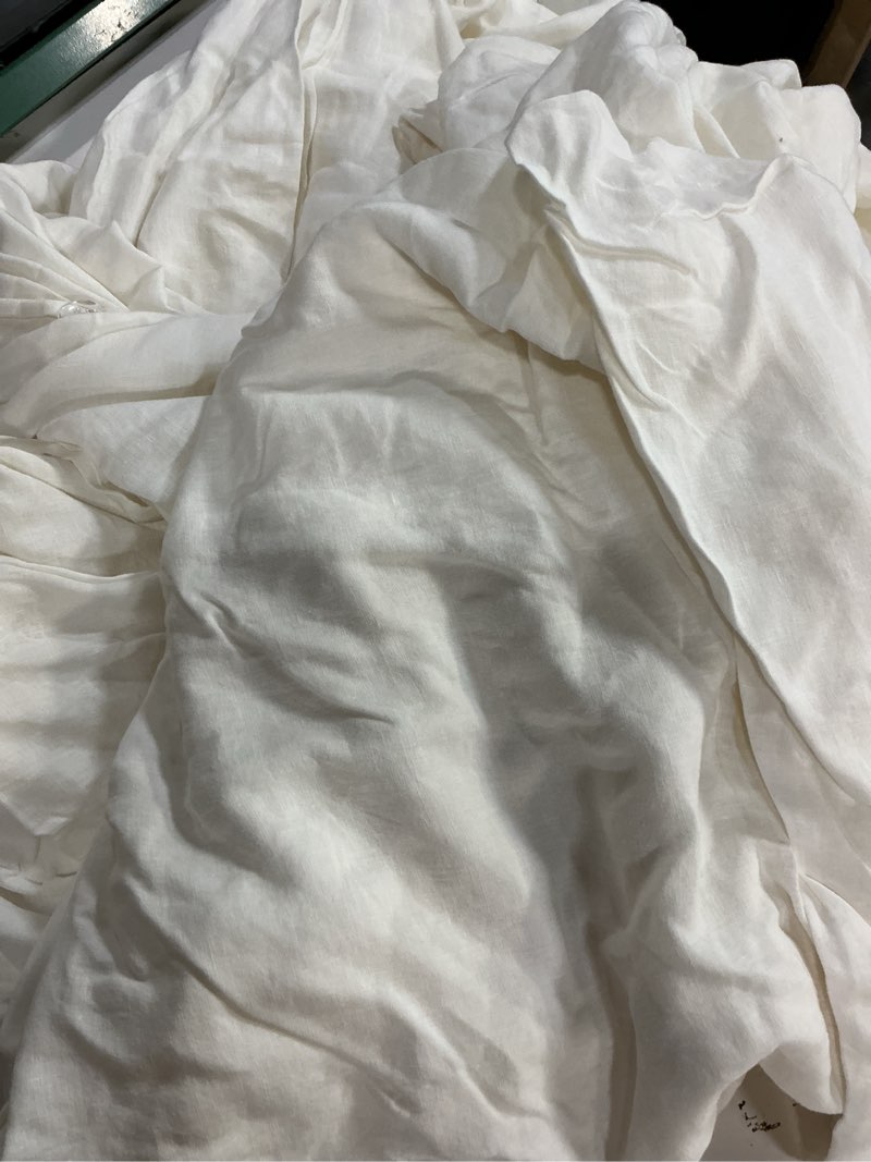 Condition photo showing Good Condition for quince,european linen duvet cover(king) ivory