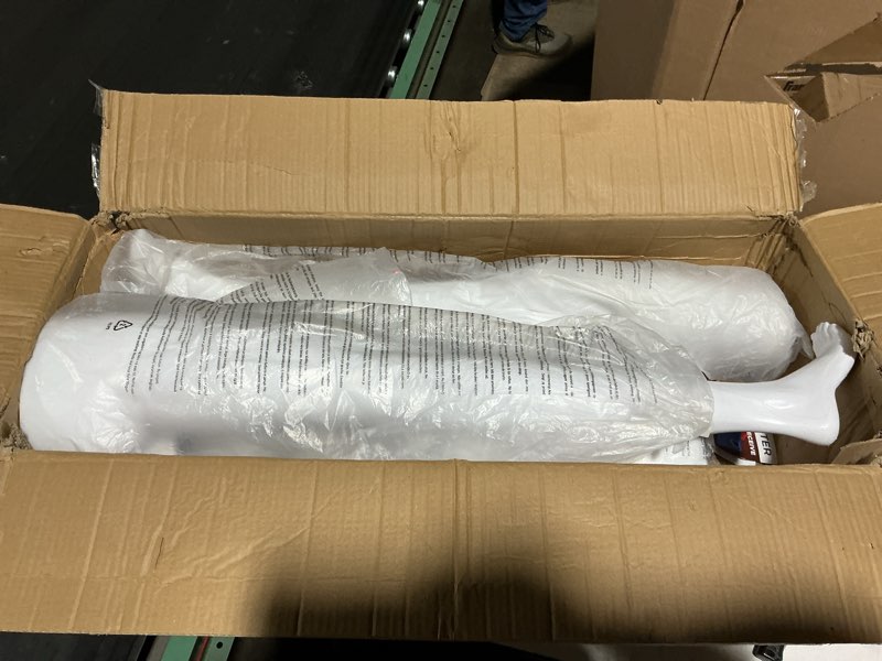 Condition photo showing Good Condition for topmaster female form mannequin - versatile 360° design, easy assemble, full body dress form female mannequin with adjustable posture, turnable head & flexible limbs - white female white