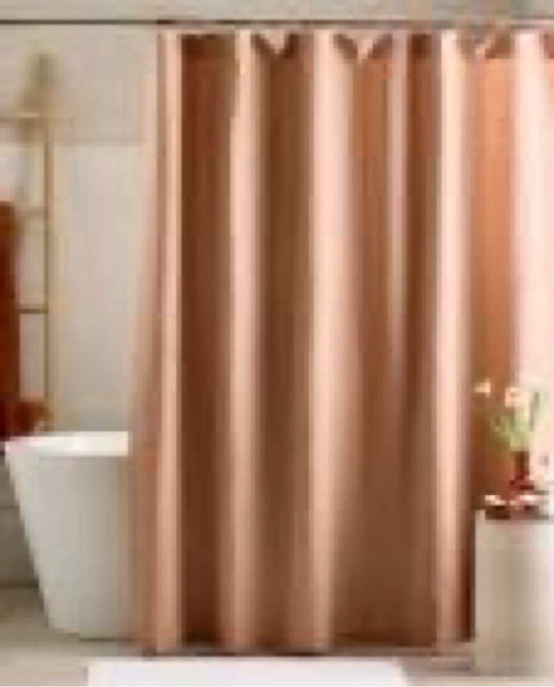 quince european linen shower curtain, one size, desert sunset