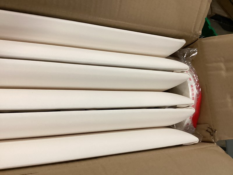 Condition photo showing Good Condition for akolafe 6 pack anti collision wall padding for kids playroom 7.9”x15.7” self adhesive wall cushion padding white upholstered headboard stick on headboard sticker 3d wall panels peel and stick for bed