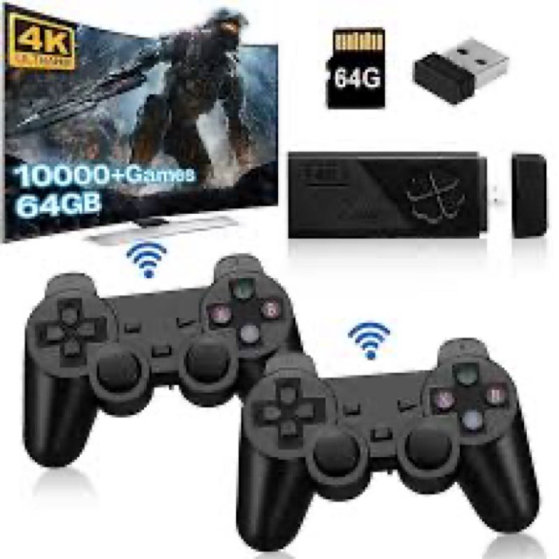 Retro Game Console,Retro Games Stick with 20,000+ Games,4k Hdmi Output Gaming Stick,TV-Connectable Gaming Console,Plug and Retro Play Video Gamefor TV