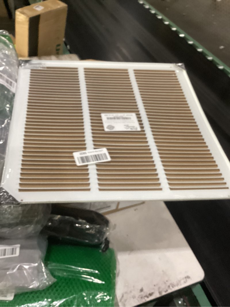 Condition photo showing Good Condition for rocky mountain goods air return grille - heavy duty steel with premium finish - includes full installation kit - louvered design - paintable vent cover - matte white - consistent air flow (18" x 18")