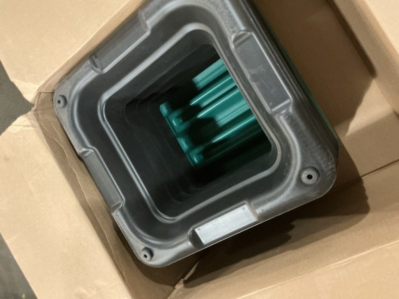 Condition photo showing As Is for Yes4All 16"x16" Adjustable High Step Aerobic Platform with 4 Risers, Height-Adjustable 4"-6''-8''-10''-12" Step Aerobics Platform for Home Gym Exercise Fitness Workout A. Green/Black