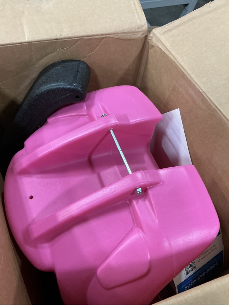 Condition photo showing Good Condition for step2 whisper ride ii kids push cars, ride on car, seat belt, horn, toddlers ages 1.5 – 4 years old, max weight 50 lbs., quick storage, stroller substitute, pink pink large