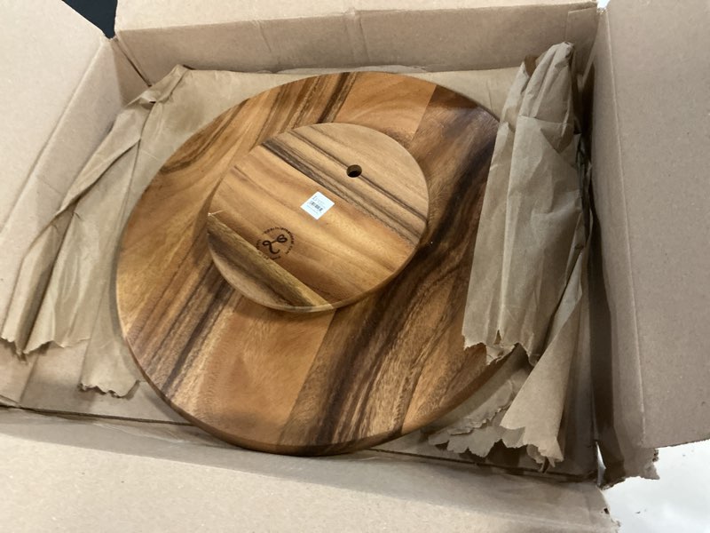 Condition photo showing Good Condition for lipper international 18-inch lazy susan kitchen storage, acacia 18"