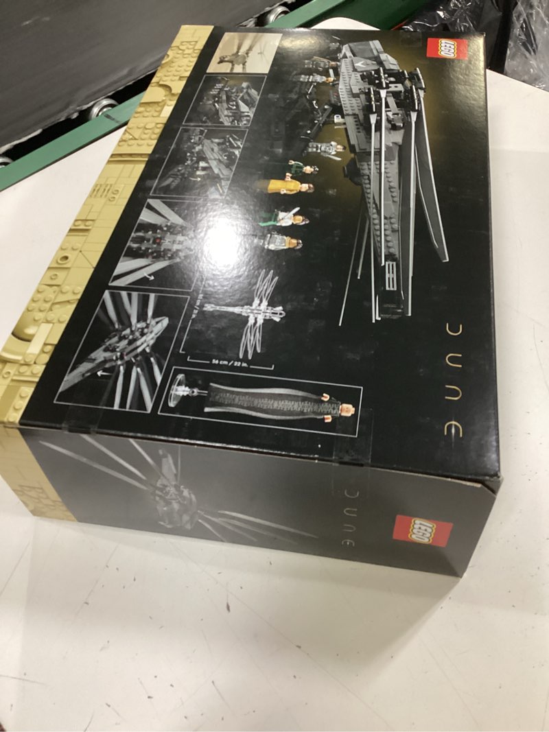 Condition photo showing New/Like New for lego icons dune atreides royal ornithopter 10327, collectible dune inspired model for build and display, adult gift idea for sci-fi movie fans, 8 minifigures