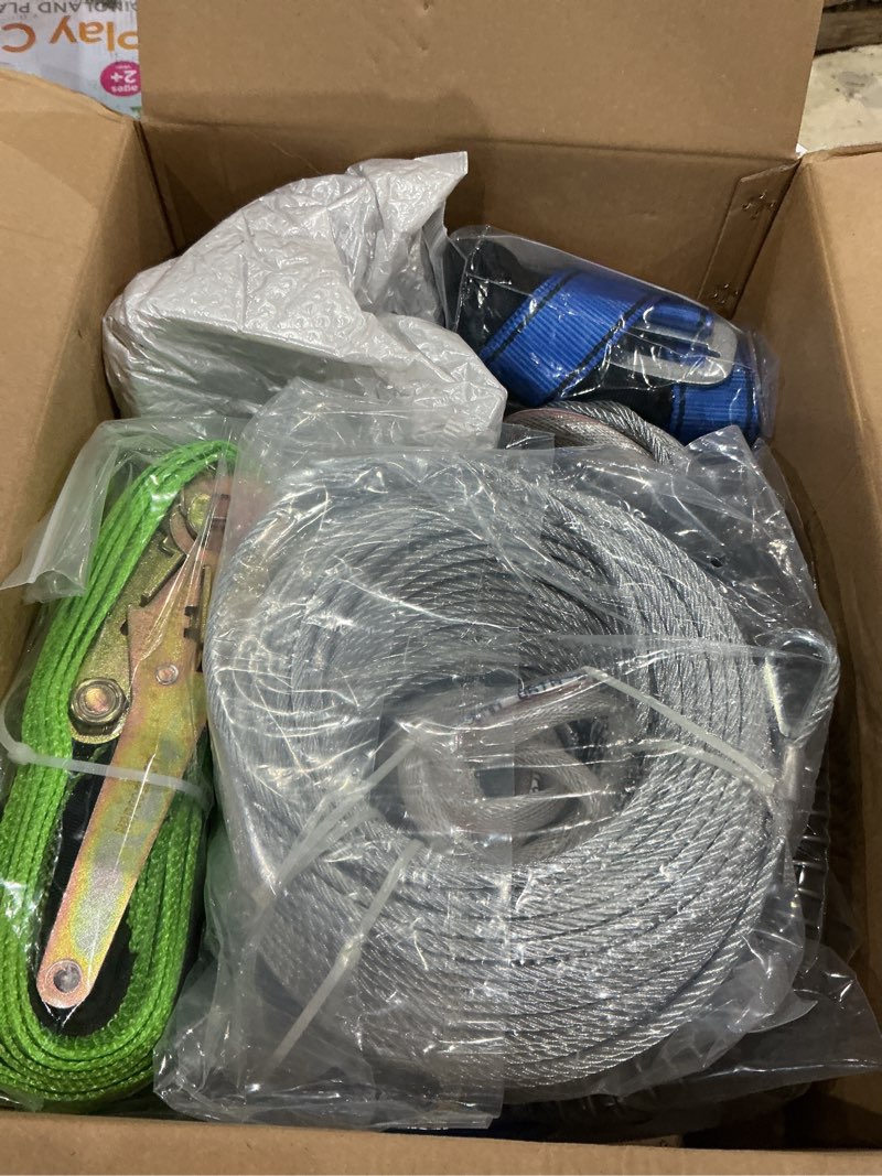 Condition photo showing Good Condition for x xben zip line kit for kids and adults outdoor: up to 500lbs -200ft | quick tighten zipline for backyard with removable trolley swing seat spring brake ratchet strap, gift package
