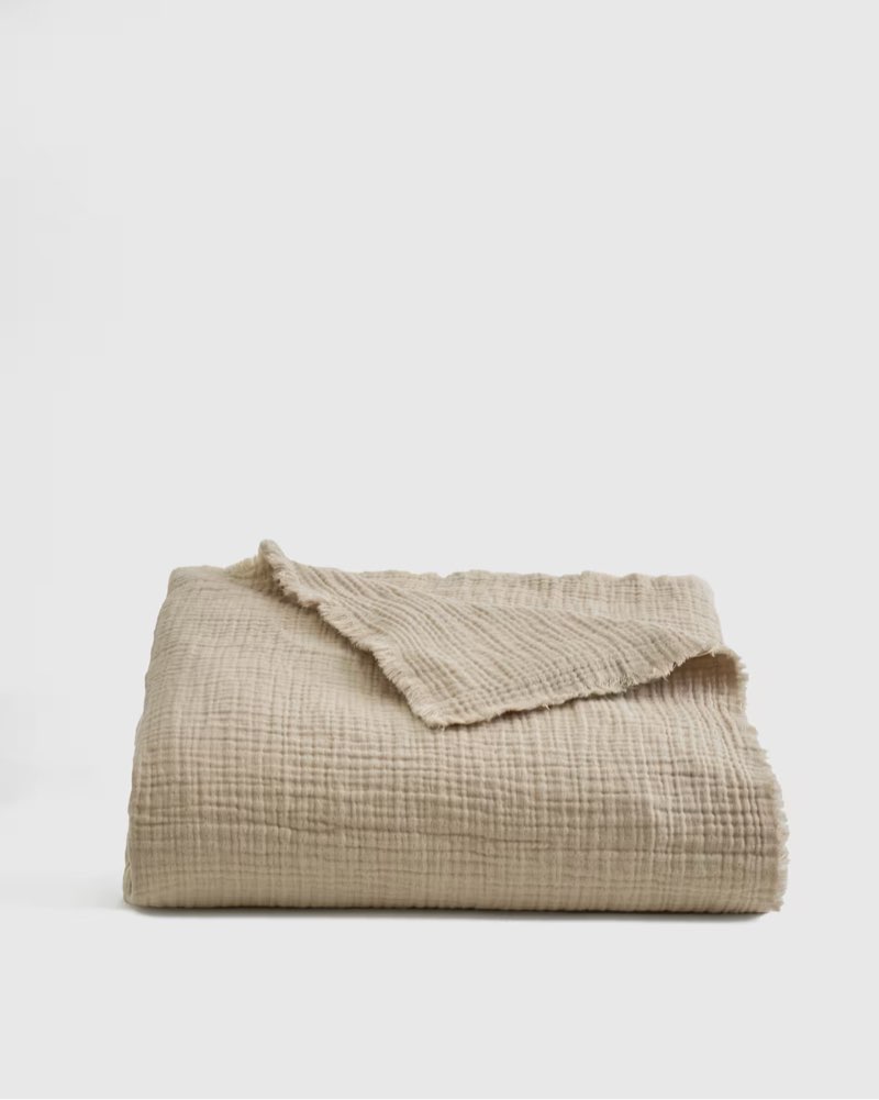 organic airy gauze throw 50x60 in