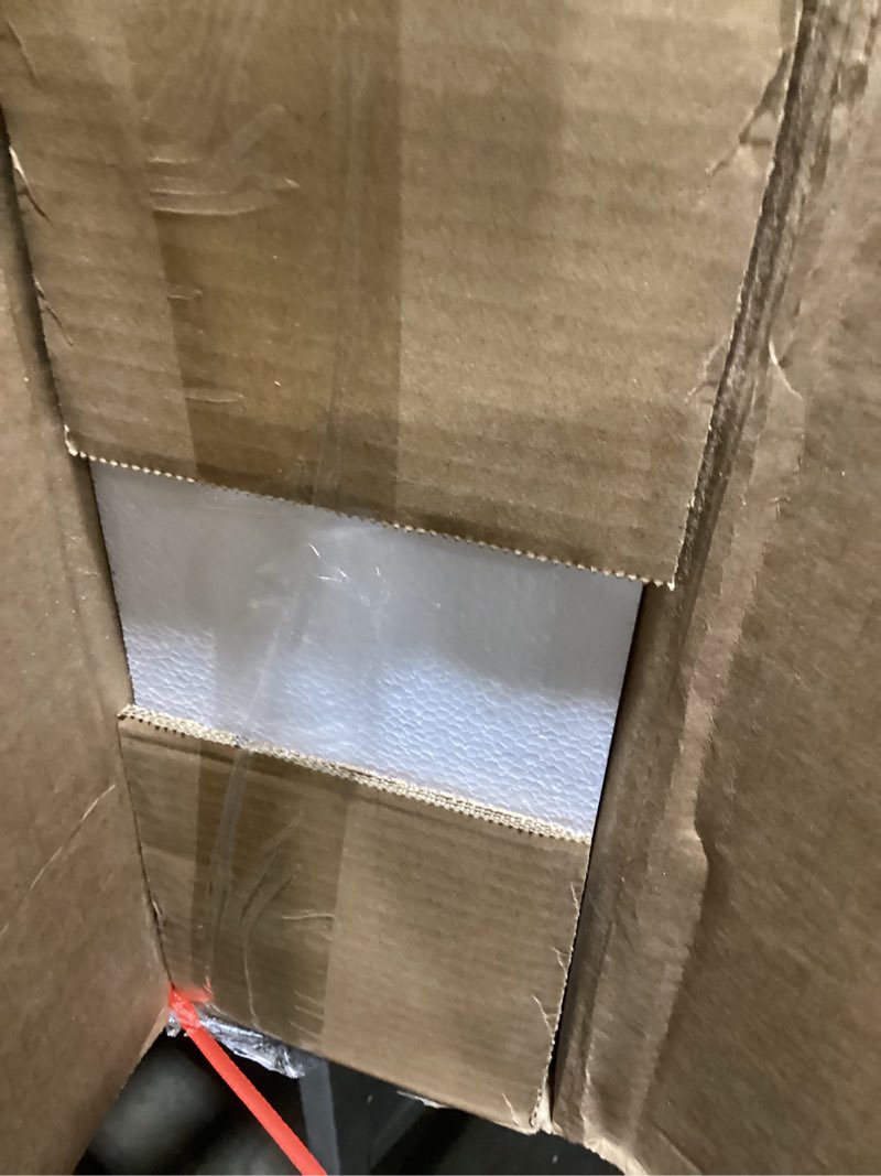 Condition photo showing As Is for End Tables Living Room, White End Table with Charging Station,White Side Table, Nightstand for Bedroom, 3 Tier End Table with Storage Shelf for Living Room