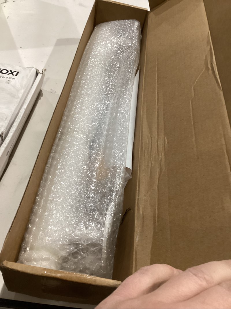 Condition photo showing New/Like New for Purife 1.6 FT White Wall Mount Steel Handrails for Indoor Stairs- 19 Inch Metal Pipe Hand Rails for Seniors, Outdoor Stair Railing Grab Bars for Wall, Deck Porch Rails 19 INCH White