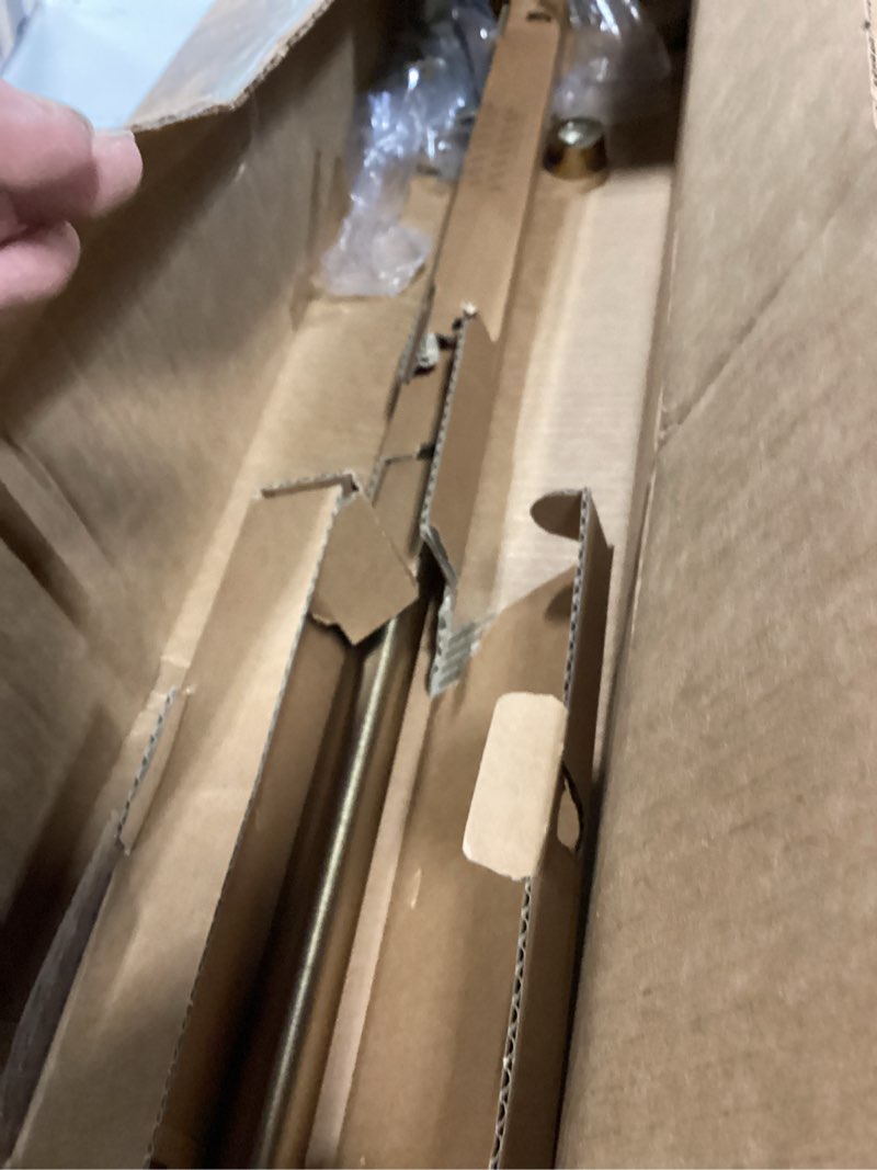 Condition photo showing Good Condition for Ivilon Drapery Window Curtain Rod - End Cap Style Design 1 Inch Pole. 28 to 48 Inch Color Warm Gold 28 to 48 in.