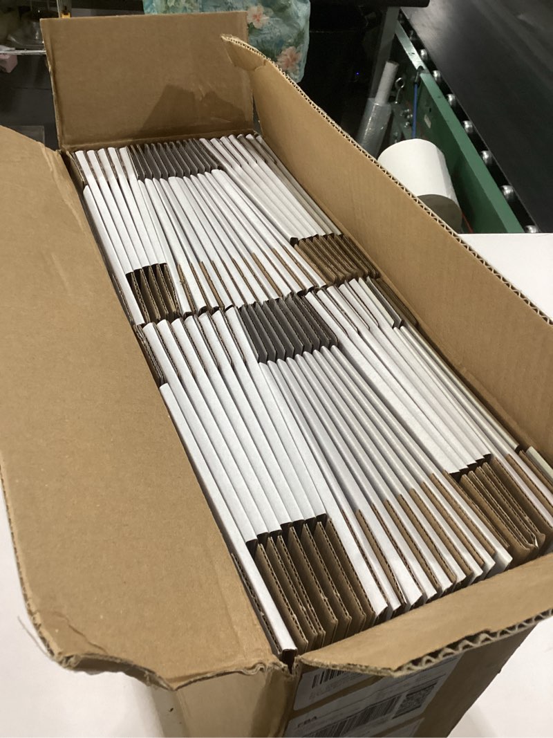 Condition photo showing New/Like New for 50 pack 9x6x2 shipping boxes, white corrugated cardboard packaging box for small business white-9x6x2