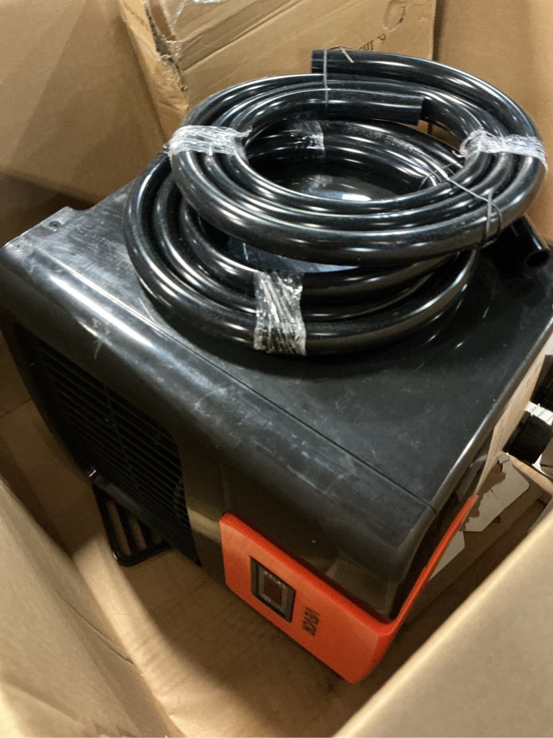 Condition photo showing As Is for vevor aquarium chiller 52 gallon, 1/10 hp water chiller for hydroponics, fast cooling for fish tank,axolotl,coral reef,quiet refrigeration compressor, titanium evaporator,complete fittings 1/10hp - upgrade black