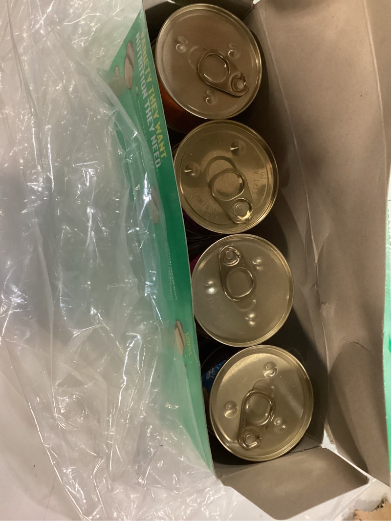 Condition photo showing New/Like New for (bbd:10/2028) tiki cat luau pâté variety pack, succulent combinations of real protein, grain-free balanced nutrition wet canned cat food, for all life stages, 2.8 oz. cans (pack of 12) chicken 2.1 pound (pack of 1)