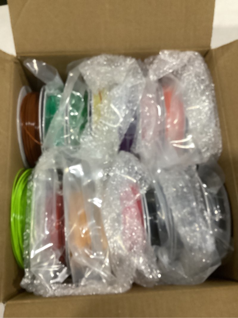 Condition photo showing As Is for PINBALL PETG 3D Printer Filament 1.75mm High Precision Durable Strong Filament Mith Better Flow Dimensional Accuracy +/- 0.02mm Suitable for Most FDM 3D Printers 4 Kilograms Sixteen Colors PETG-250g*16 Petg-250g*16-16 Color