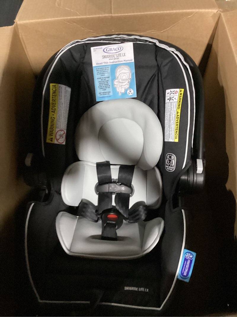 Condition photo showing Good Condition for graco snugride lite lx infant car seat, studio, black