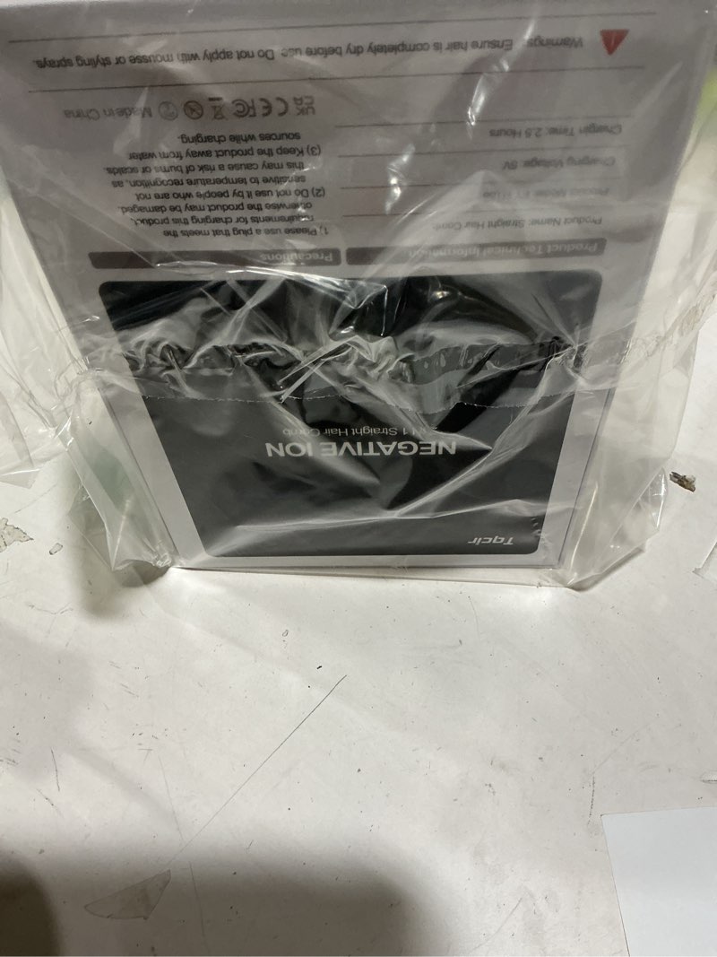 Condition photo showing Good Condition for Cordless Hair Straightener Brush, 2 in 1 Curling & Straightening Brush with 200 Million Negative Ions, Mini Travel Hot Straightener Comb for Women, Fast Heating & Dual Voltage