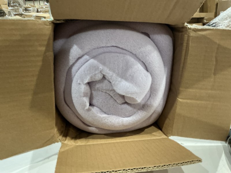 Condition photo showing As Is for best price mattress 3 inch egg crate memory foam mattress topper with soothing lavender infusion, certipur-us certified, dorm essentials, twin twin 3 inch egg crate