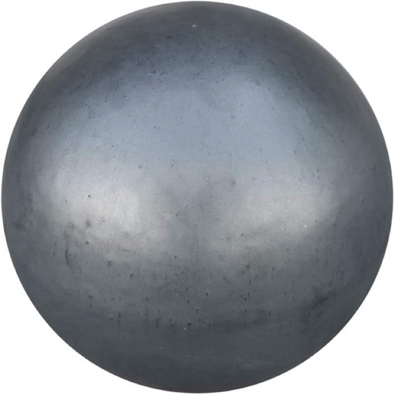 Decorative Garden Ball Glazed – Blue, Green, Anthracite, Turquoise, Aqua – Very High Quality Frost-proof and Weather-Resistant Stoneware (36 cm, Anthracite) 