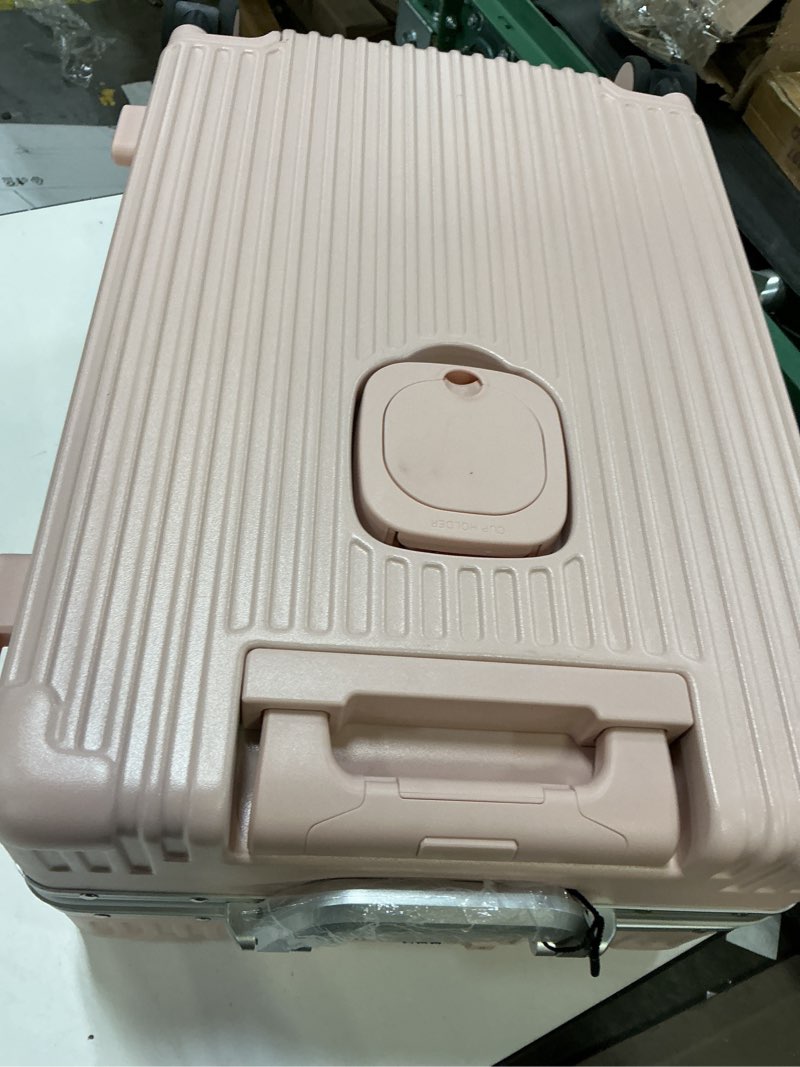 Condition photo showing Good Condition for MRPLUM Front Pocket Carry On Luggage,PC Hardside Spinner Wheel Suitcase with TSA Lock,Cup Holder,Phone Holder&USB Charging Port,Pink(1 Piece)