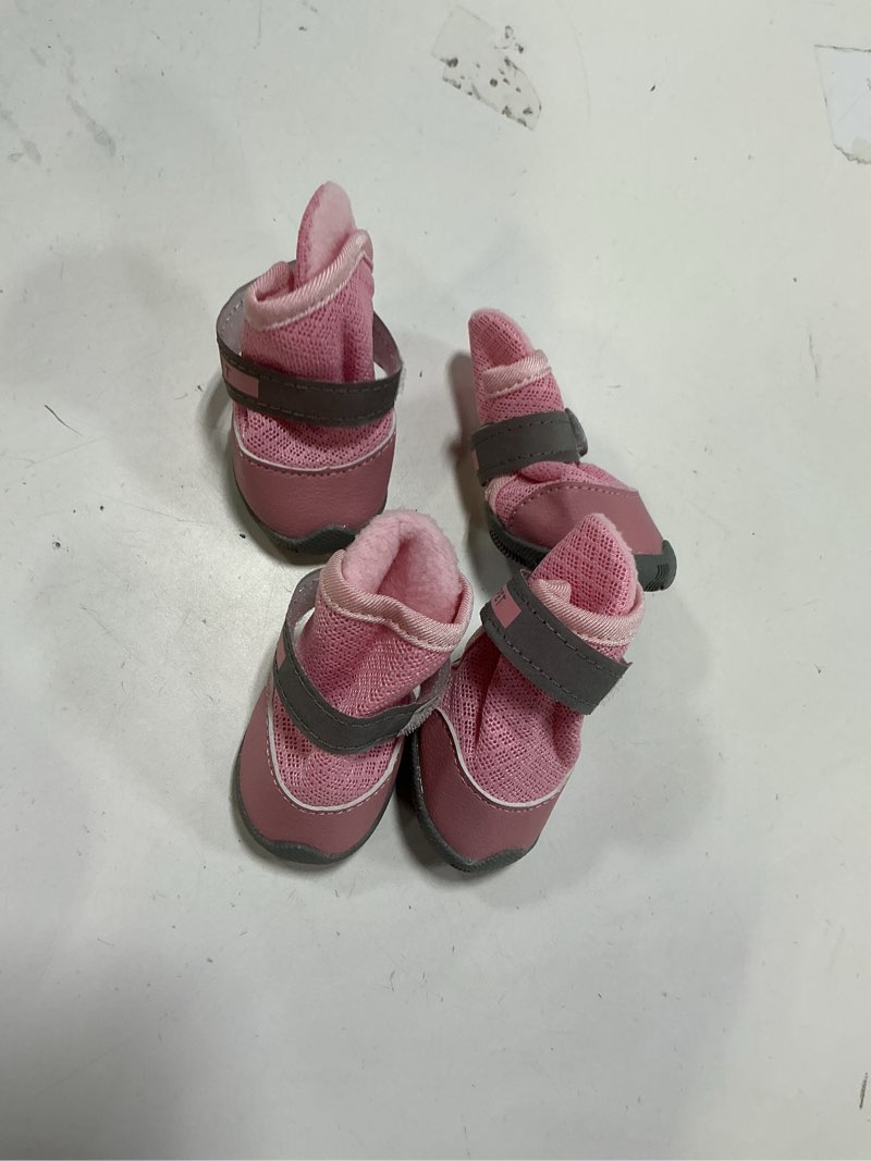 Condition photo showing Good Condition for QUMY 4PCS Dog Shoes for Small Dogs, Hot Pavement Summer Puppy Dog Boots & Paw Protectors with Soft A