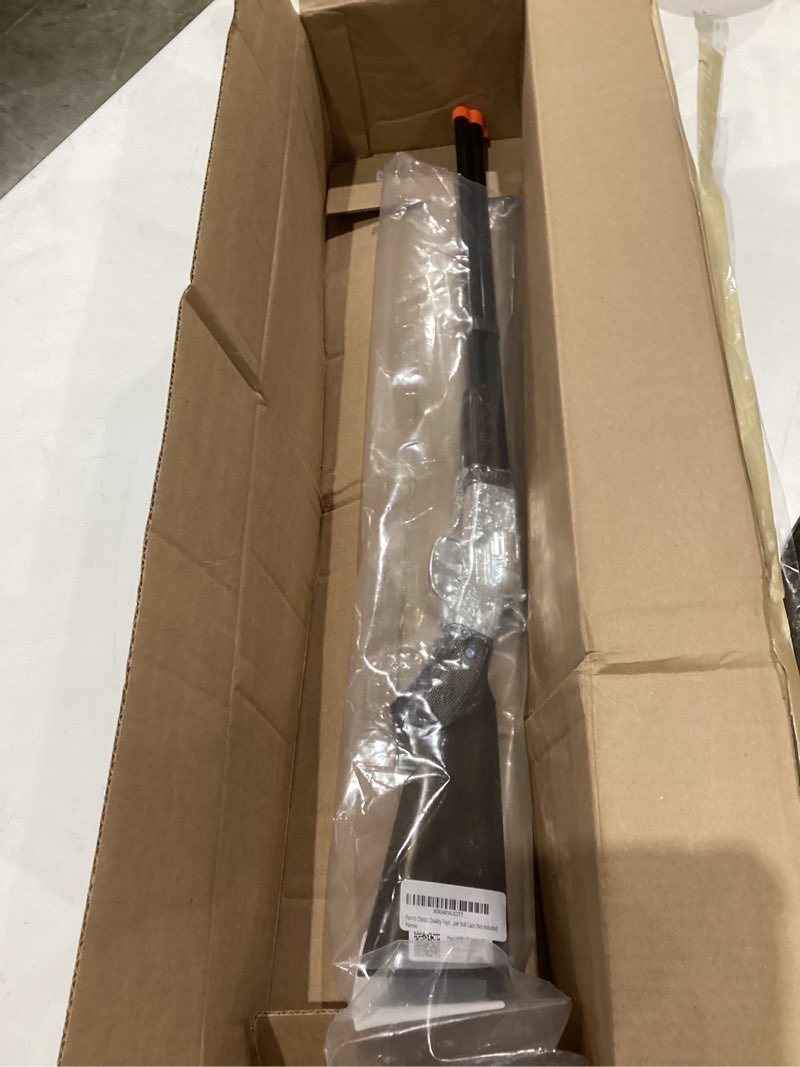 Condition photo showing New/Like New for Parris Classic Quality Toys EST. 1936 Roll Cap Toy Rifle – 27" Li'L Ranger Rifle for Ages 6+ – Metal & Wood-Look Plastic with Western Design – Uses No. 912 Paper Roll Caps (Not Included)