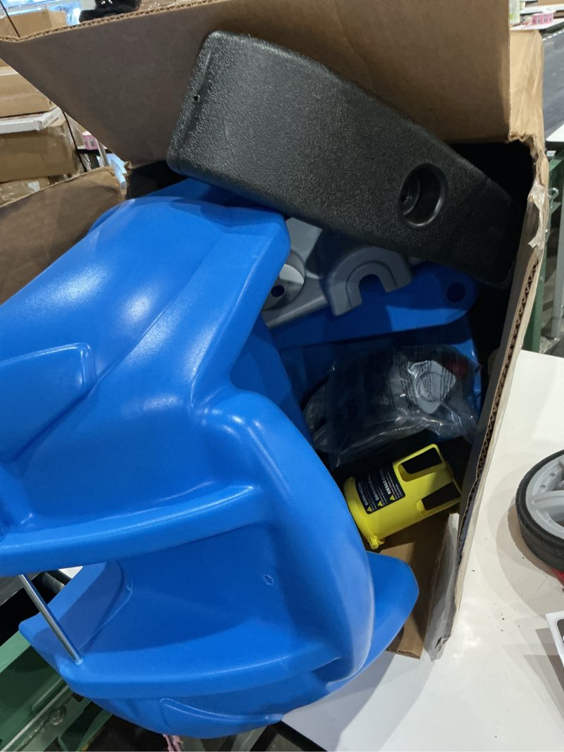 Condition photo showing Good Condition for step2 whisper ride ii buggy kids push car, ride on toy, stroller substitute, includes seat belt & horn, made of durable plastic, max weight 50 lbs., for toddlers 1.5-4 years old, blue blue large