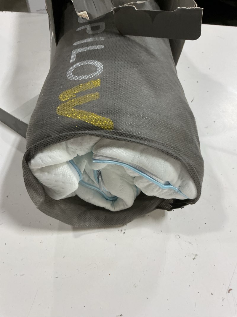 Condition photo showing Good Condition for cooling memory foam pillow for sleeping 23.62x15.75x5.12 inches, viscoelastic, ergonomic, orthopaedic neck support pillow, back, stomach, side sleeper, white