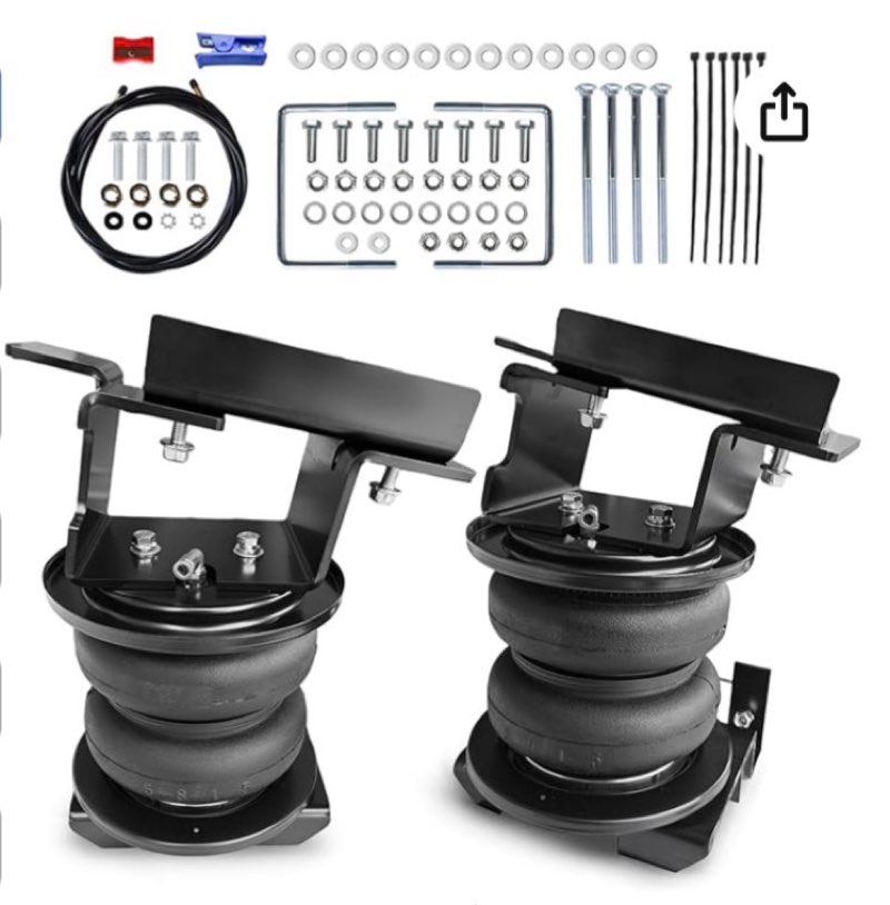 millisec air spring bags suspension kit compatible with 2019-2023 dodge ram 3500 4wd and rwd up to 7