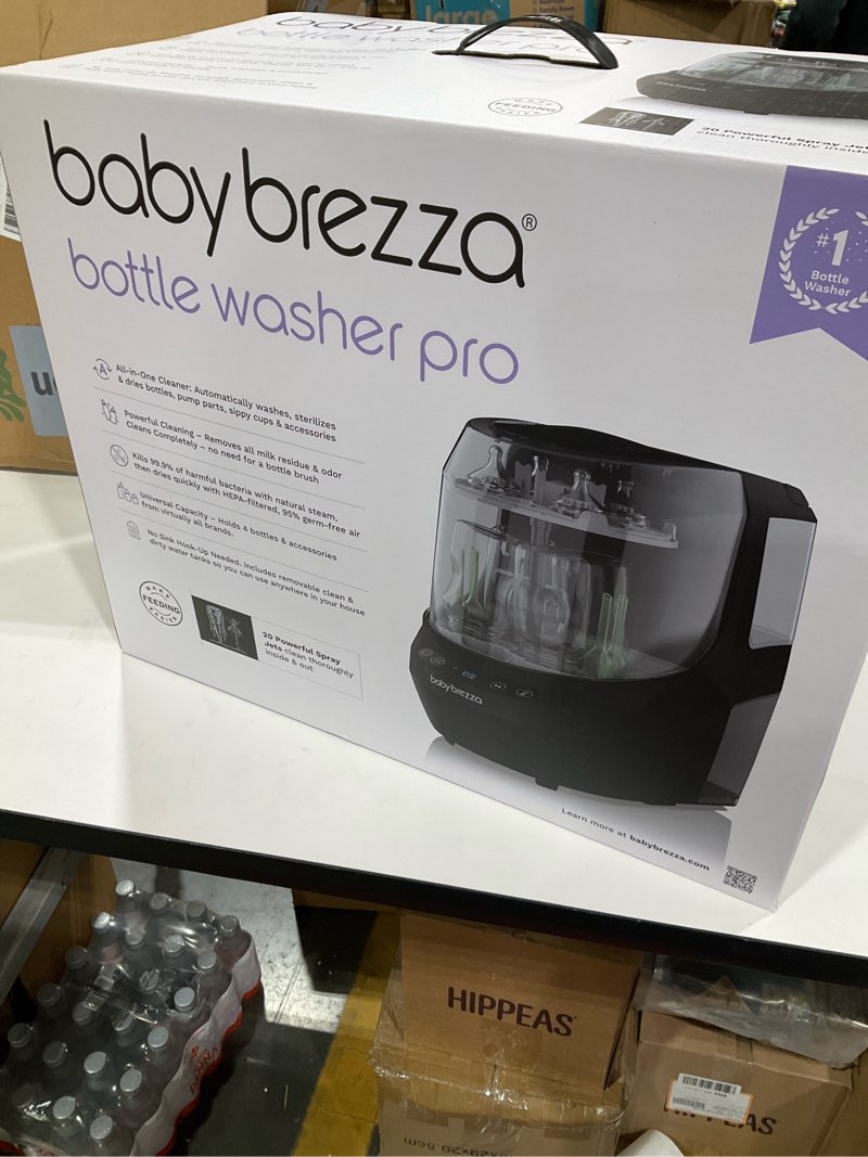 Condition photo showing Good Condition for Baby Brezza Bottle Washer Pro - Baby Bottle Washer, Sterilizer + Dryer - All in One Machine Cleans Baby Essentials like Bottles + Pump Parts – Appliance to Replace Bottle Brushes & Drying Racks, Black