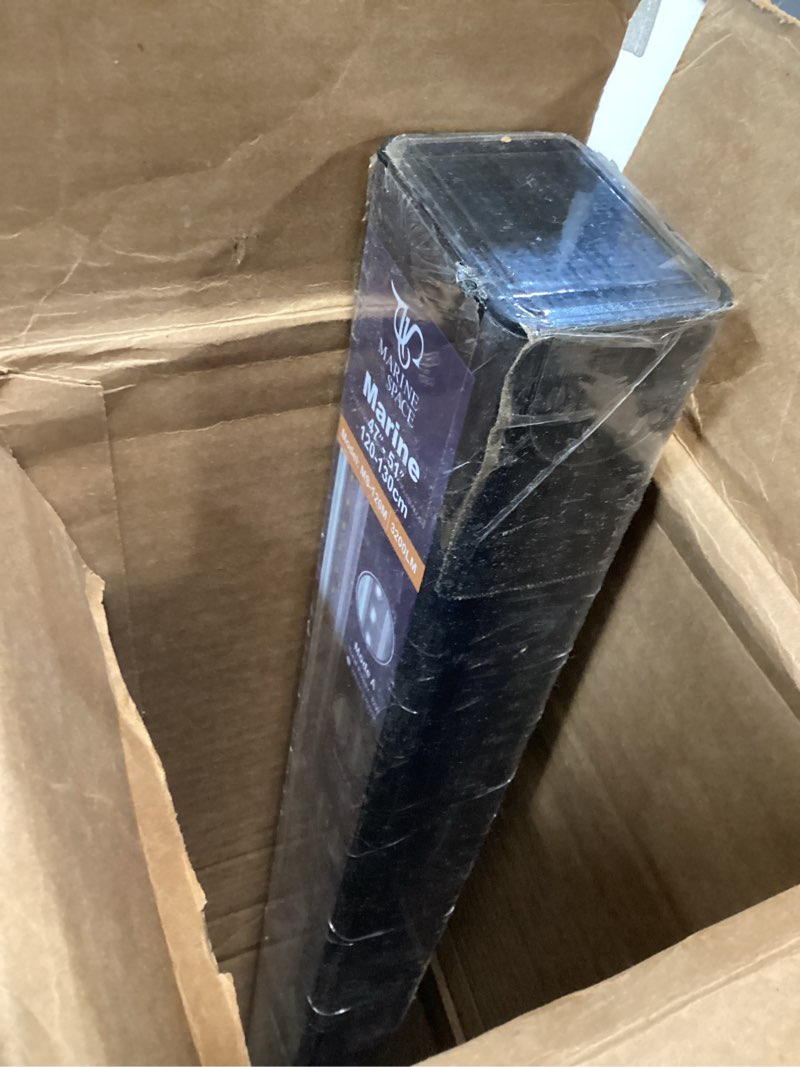 Condition photo showing As Is for 48" aquarium marine led light w/switch, silver (ms-120m)