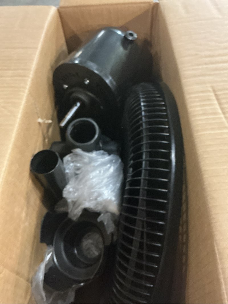 Condition photo showing Good Condition for comfort zone stand fan, 16 inch pedestal fan for bedroom, 3 speed floor fan, 90 degree oscillation, adjustable height, adjustable tilt, oscillating air circulator, quiet fan for home or office, black black 16"