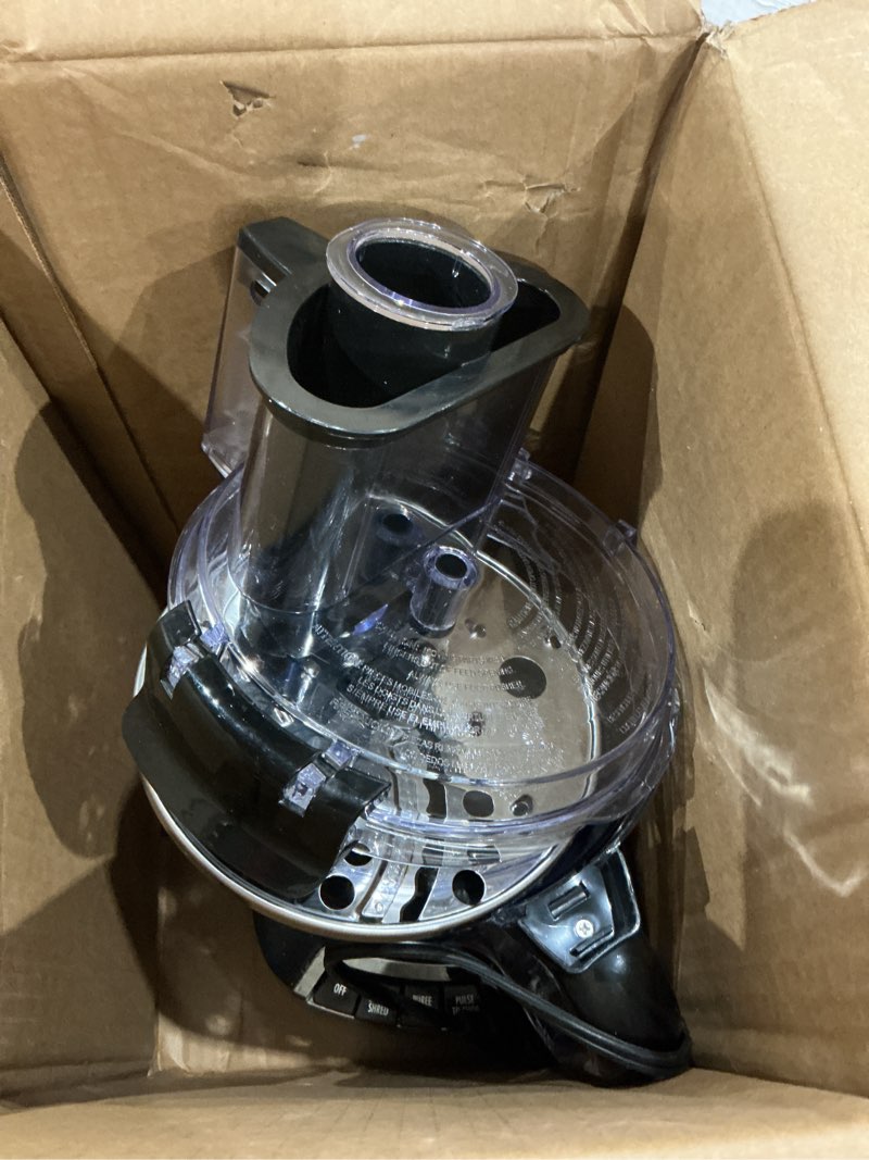 Condition photo showing Good Condition for hamilton beach stack & snap food processor and vegetable chopper, bpa free, stainless steel blades, 12 cup bowl, 2-speed 450 watt motor, black (70725a)