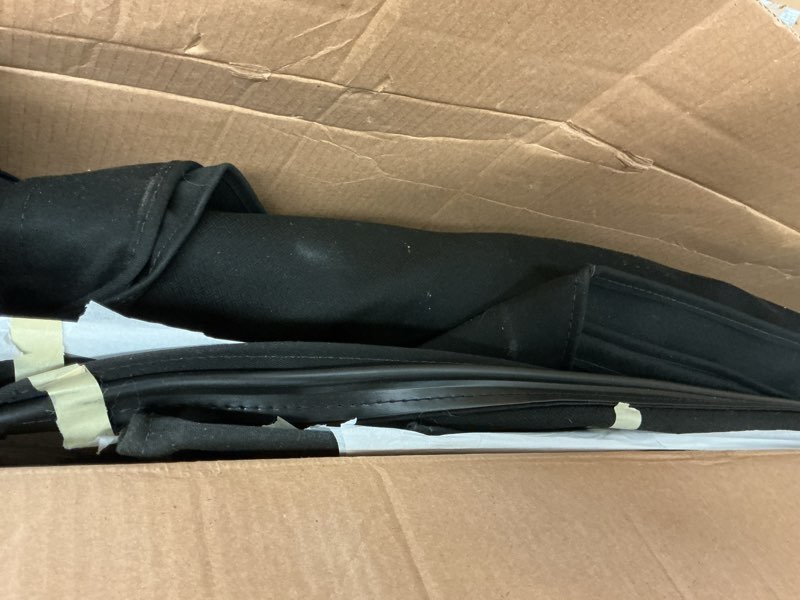 Condition photo showing As Is for ultimate soft top combo, includes windstopper, bimini top plus, and tonneau cover, black, by mastertop ('97 - '02 wrangler tj)