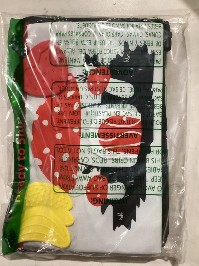 Condition photo showing Good Condition for Tummy Time Baby Mirror Infant Toys Newborn 0 3 Months Brain Development with Crinkle Cloth Book Teet