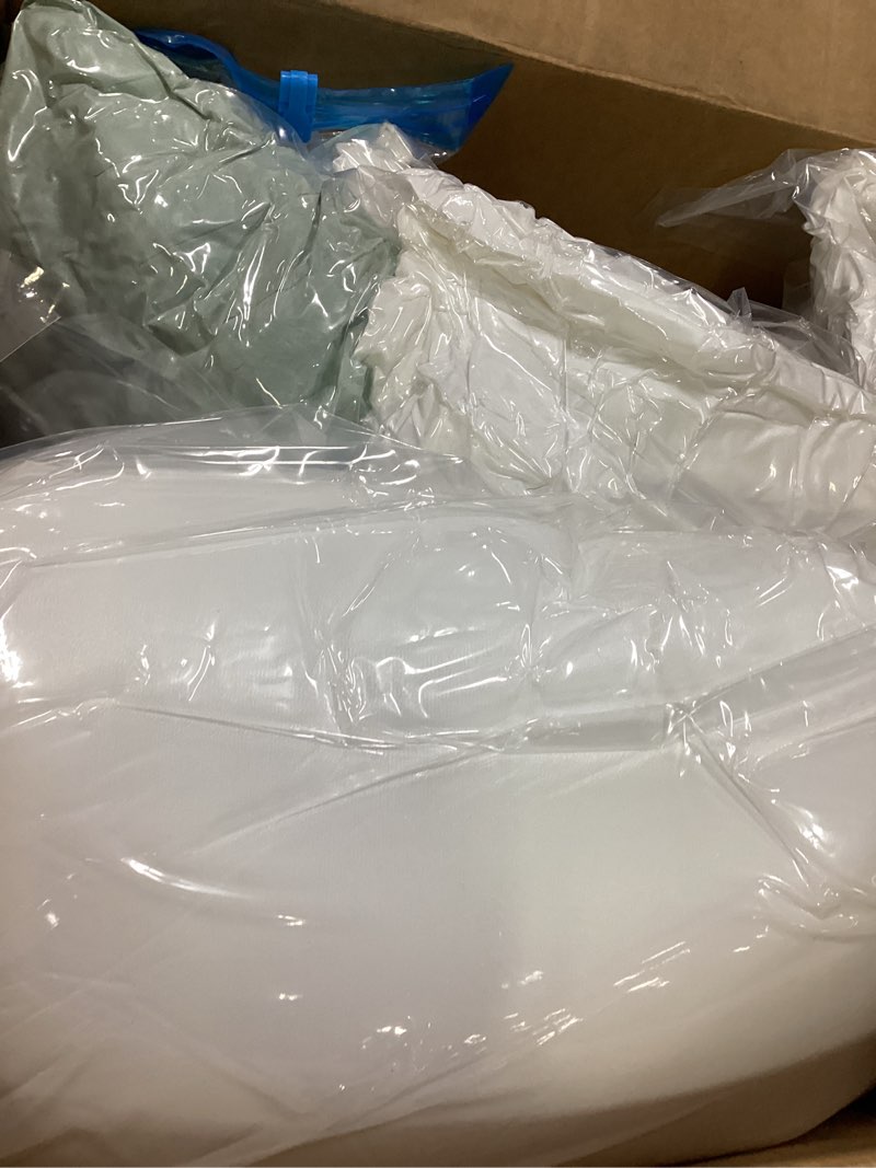 Condition photo showing New/Like New for Orthopedic Dog Bed for Extra Large Dog, Waterproof Pet Bed for Crate,Non-Slip Bottom and Egg-Crate Foam with Removable Washable Cover Crate Bed,Green,41"x27"x4" 41"x27"x4" Green