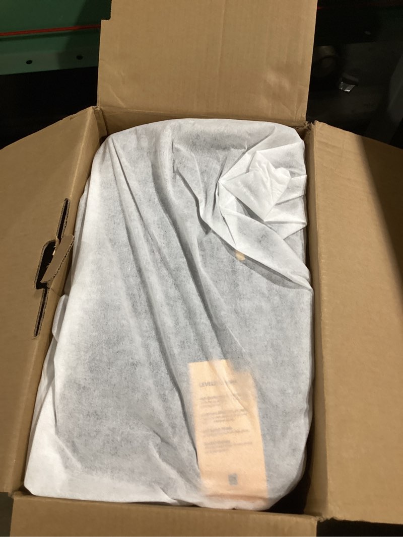 Condition photo showing New/Like New for level8 elegance checked luggage, 24 inch hardside suitcase, lightweight matte hardshell with tsa lock, large suitcases with spinner wheels, black