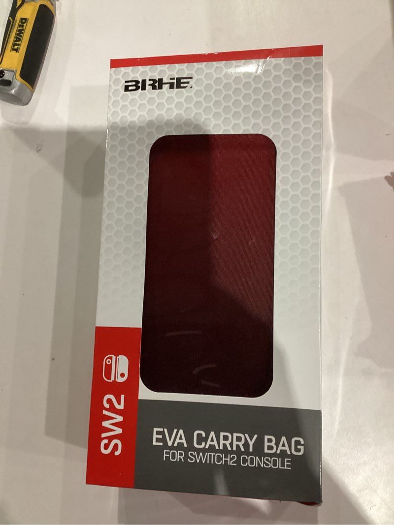 Condition photo showing New/Like New for BRHE Switch 2 Carry Case Compatible with Nintendo Switch 2 Console,Large Capacity Switch 2 Case, Portable Hard Travel Bag for Switch 2 Console & Accessories, 30 Game Card Slots (Black Red Gradient)