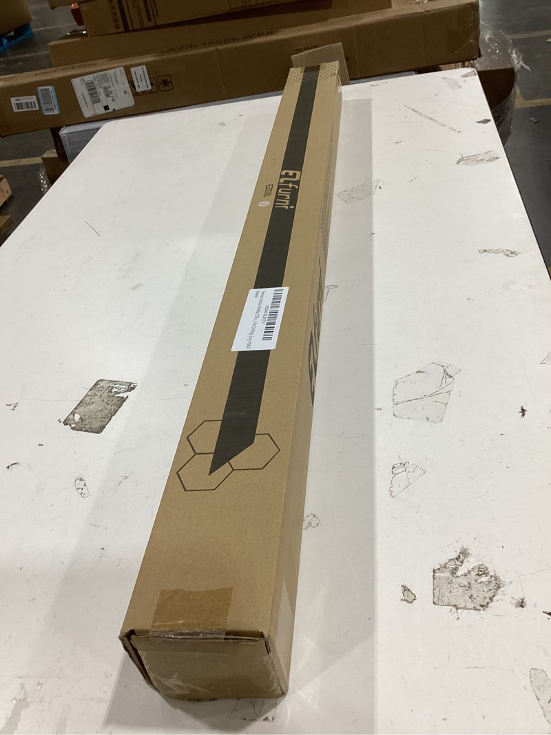 Condition photo showing New/Like New for heavy duty tension curtain rod by ezfurni, 42 to 123 inches, anti-slip spring loaded curtain rods no drilling, apartment renter friendly tension rods for windows, bathroom, patio, room divider, white white 42-123 inches