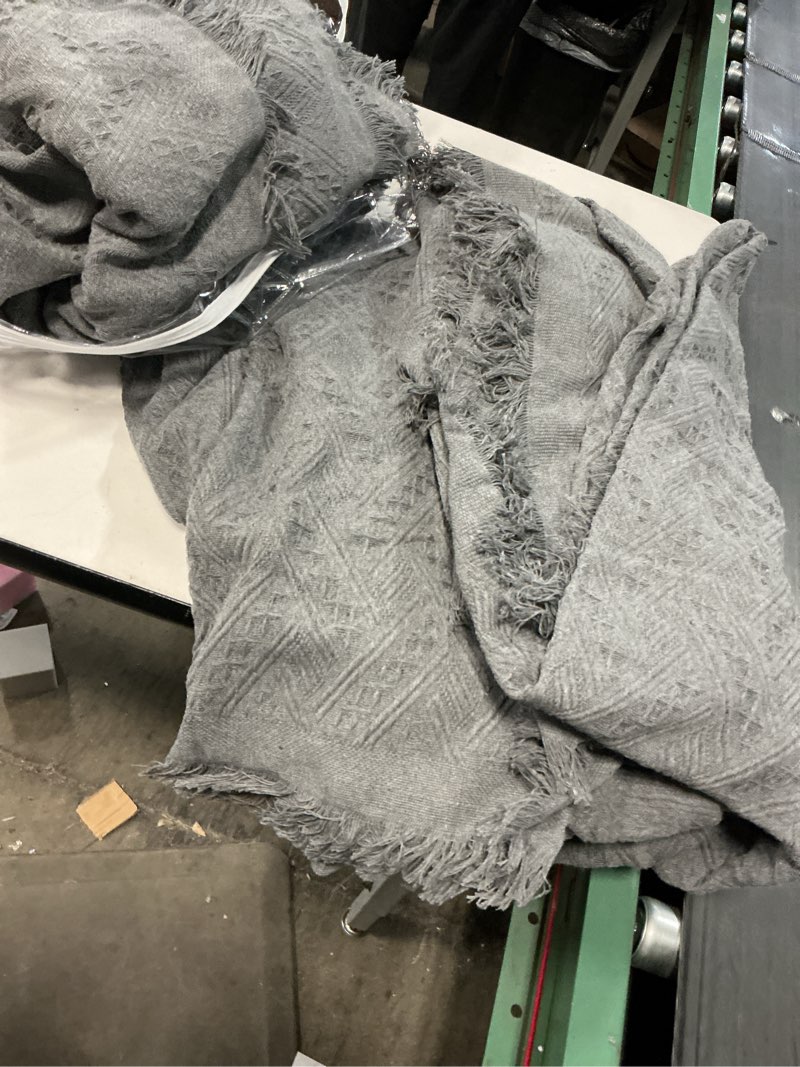 Condition photo showing As Is for Deep Dream Sectional Couch Covers, 2 Pieces Sectional Sofa Cover, L Shaped Couch Covers, Couch Cover for Sectional Sofa (XX-Large, 71" x 118" + 91" x 134", Dark Grey) XX-Large Dark Grey