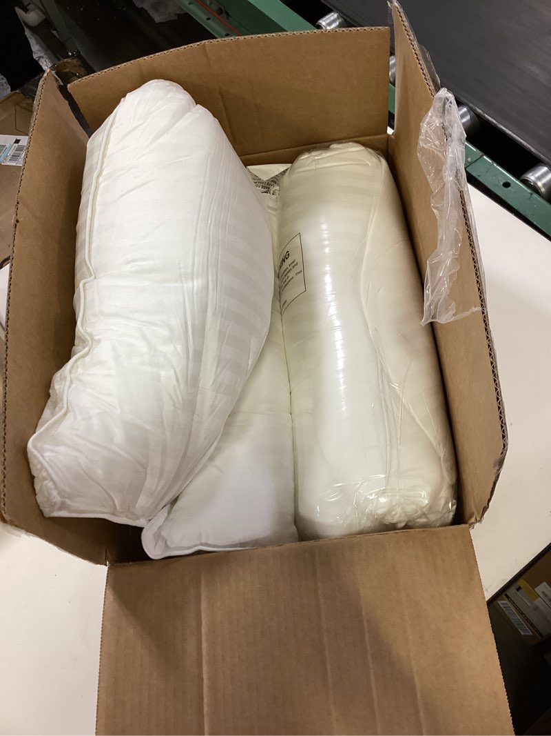 Condition photo showing Good Condition for Beckham Hotel Collection Bed Pillows Standard/Queen Size Set of 2 - Original Soft Down Alternative Pillow for Sleeping - Soft Support for Back, Stomach or Side Sleepers Queen / Standard White