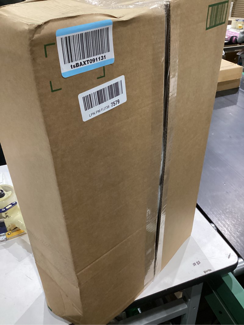 Condition photo showing As Is for 18 Ft Pool Covers for Above Ground Pools with Automatic Siphon Drain, Extra Thick Heavy-Duty Round Winter Pool Cover, Stop Waterlogging, 2-in-1 Tear-Proof UV-Resistant Pool Tarps with Pulley and Cab Blue 18FT