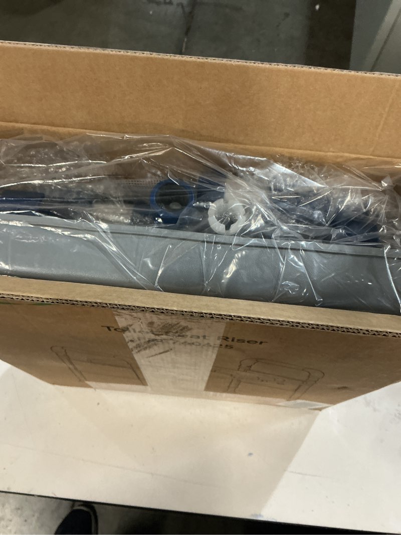 Condition photo showing New/Like New for Toilet Seat Risers for Seniors, Removable Padded Raised Toilet Seat with Handles, Easy to Clean Adjustable Height Toilet Riser, Handicap Elevated Seat 400lb, Fits Any Toilet