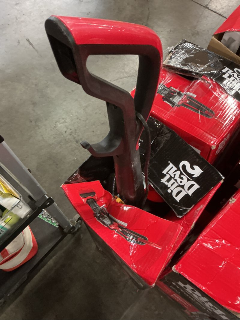 Condition photo showing As Is for dirt devil upright vacuum cleaners - hepa filtration