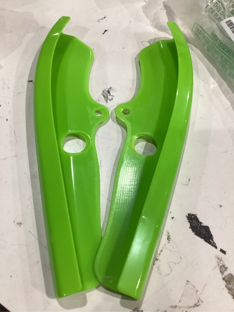 Condition photo showing Good Condition for front bumper lip splitter protector cover fit for 2015+ dodge challenger r/t gt srt(light green) front bumper guard