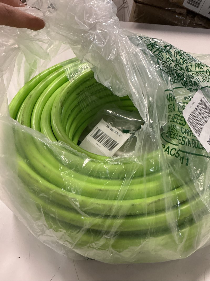 Condition photo showing As Is for flexzilla pro air hose, bulk plastic spool, 1/2 in. x 250 ft, heavy duty, lightweight, hybrid, zillagreen - hfz12250yw
