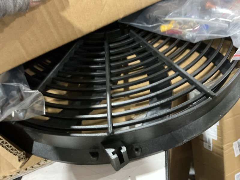 Condition photo showing New/Like New for 16inch electric radiator cooling fan 12v 3000cfm thermostat wiring switch relay kit