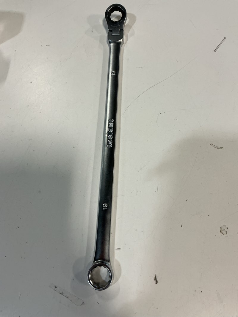 Condition photo showing Good Condition for toolant 19 Extra Long Ratcheting Wrench, Flex Head & Fixed Offset Head Double Box End Combination Wrench, CR-V Steel