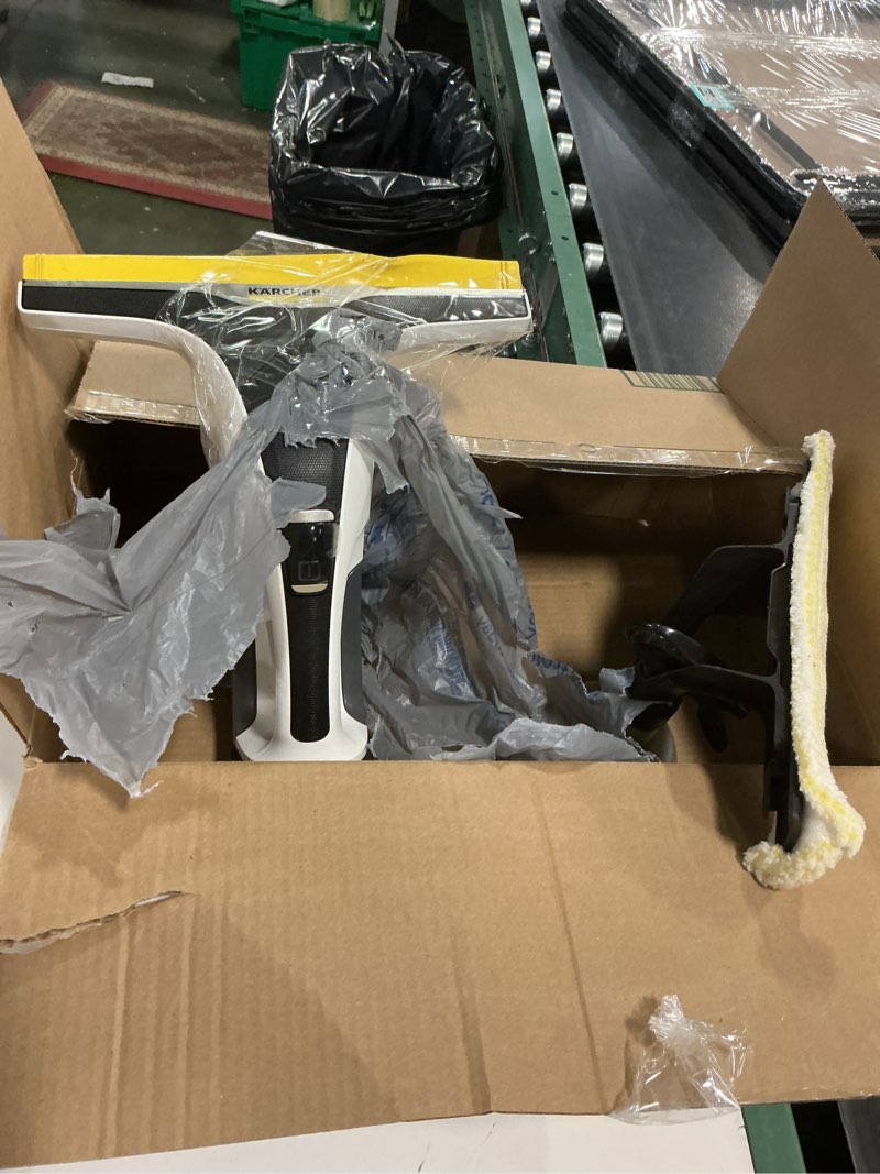 Condition photo showing As Is for Kärcher WV 6 Electric Window Vacuum Squeegee 11" - Cleans Showers, Mirrors, Glass, and Countertops - Electric Squeegee